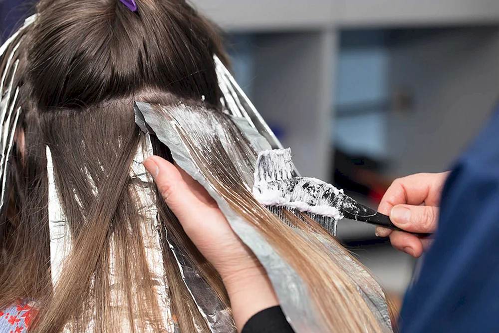 Balayage-Haarfärbung