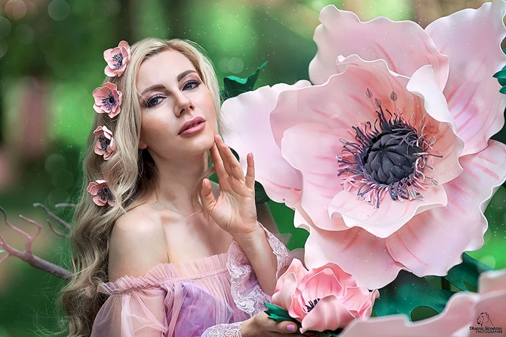 Schöner Blumenstrauß für ein Mädchen