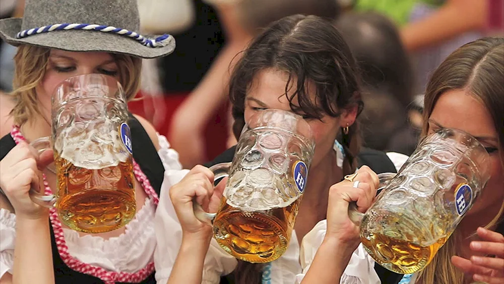 Oktoberfest in Deutschland Bier