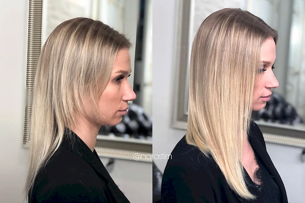 Gewachsene Haare