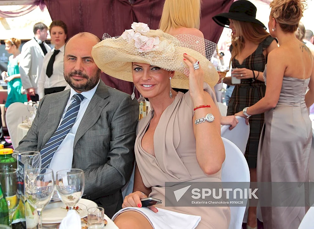 Olga Rodionova mit ihrem Mann
