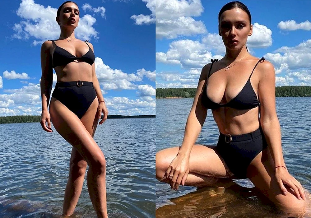Olga Seriabkina im Badeanzug