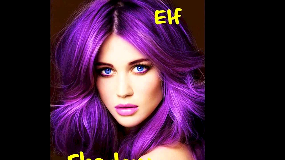 Olivia Aubrain mit lila Haaren