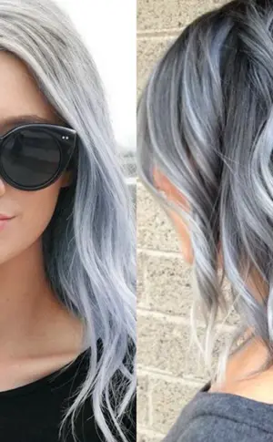 Ombre Balayage aschfahl