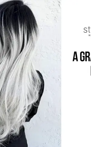 Ombré-Balayage aschblond