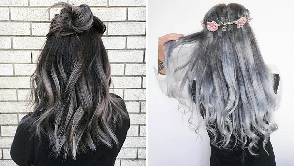Balayage Aschefärbung
