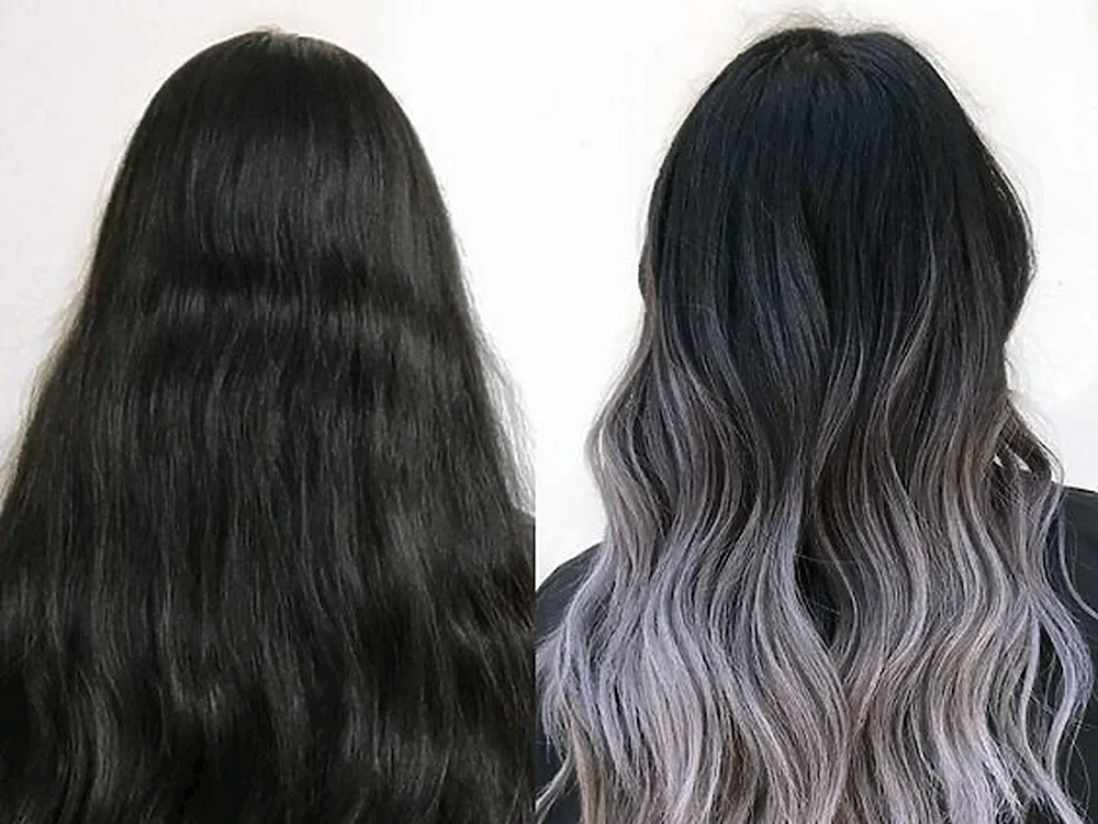 Ombré Asche Balayage Balayage Asche