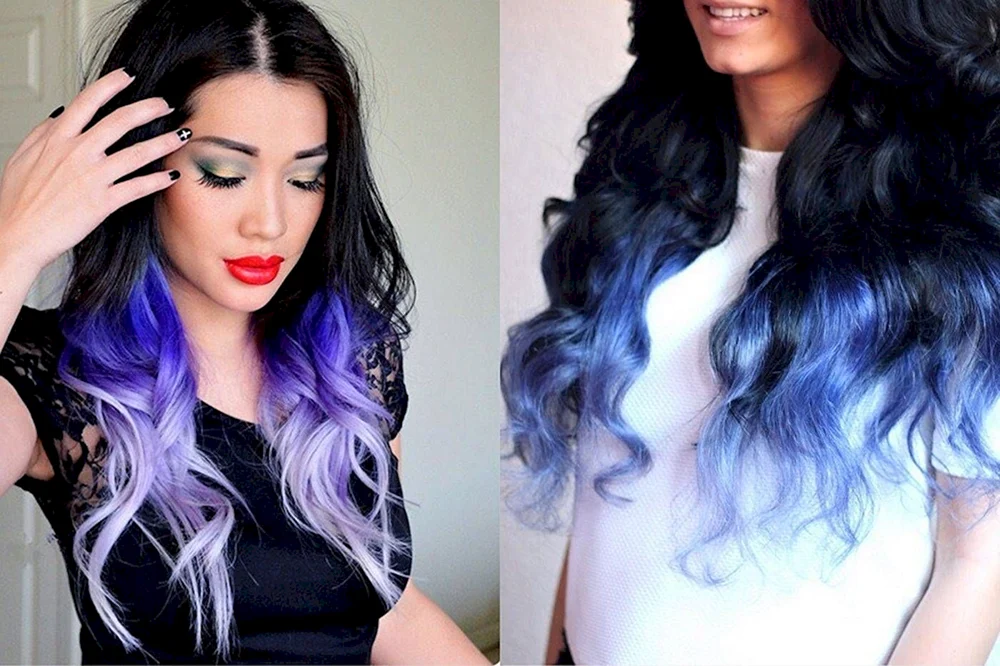 Ombre zweifarbig