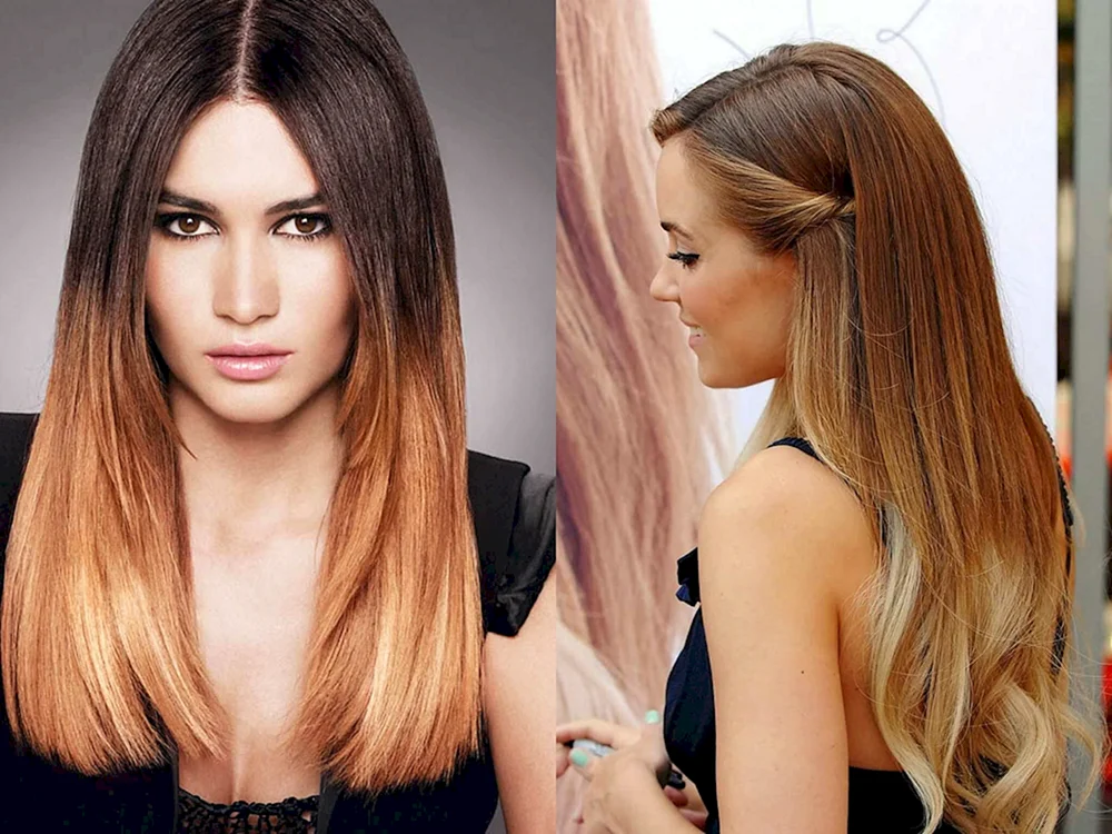 Ombré zweifarbig