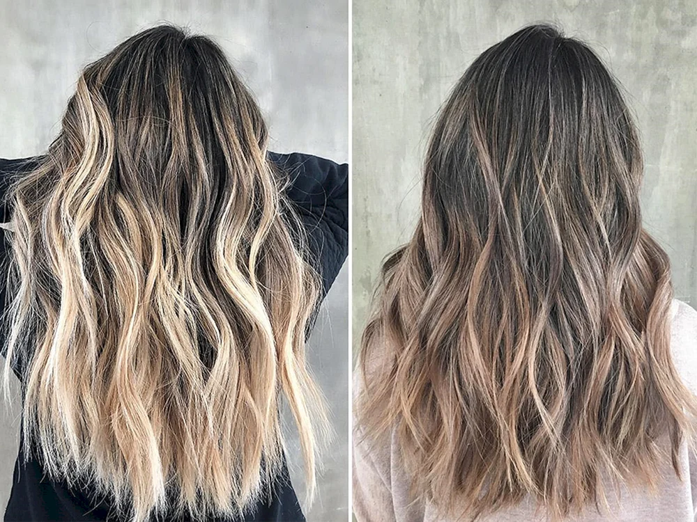 Dunkelblond Balayage