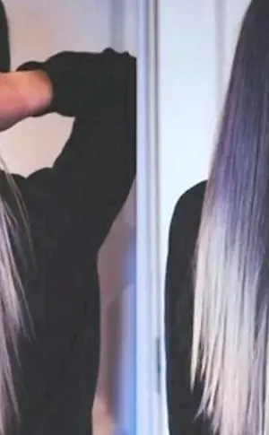 Langes Haar Ombré