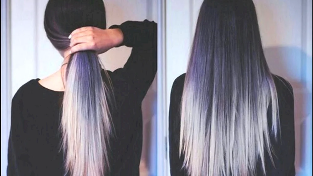 Langes Haar Ombré