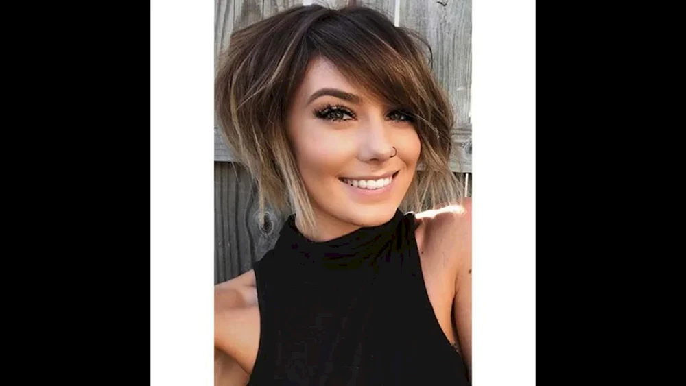Ombre auf kurzem Haar