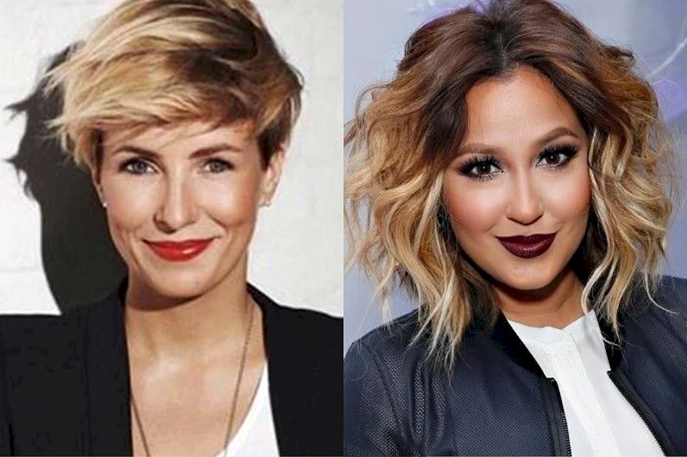 Ombré für kurzes Haar