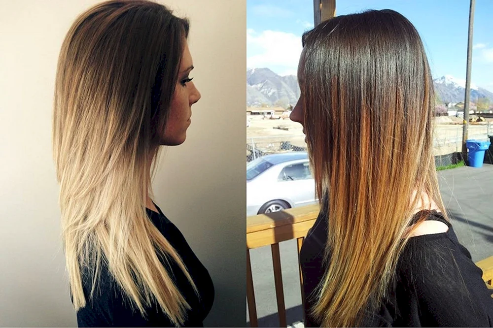 Blond Balayage Bare Haircut