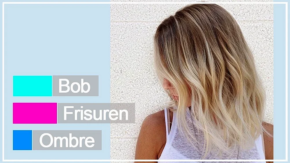 Ombré auf blondem Bob