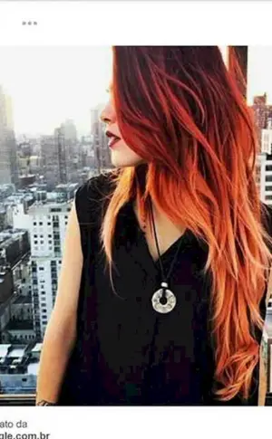 Ombre auf rotem Haar