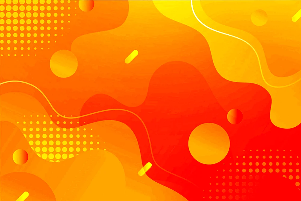 Orange gelbe Abstraktion
