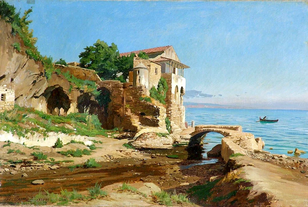 Vasily Polenov. „Im Park. Der Ort Veulle in der Normandie“ 1874