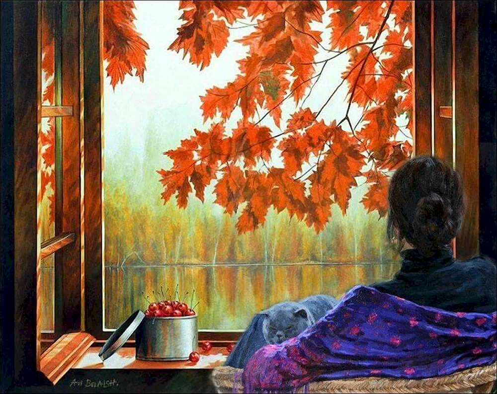 Herbst aus dem Fenster