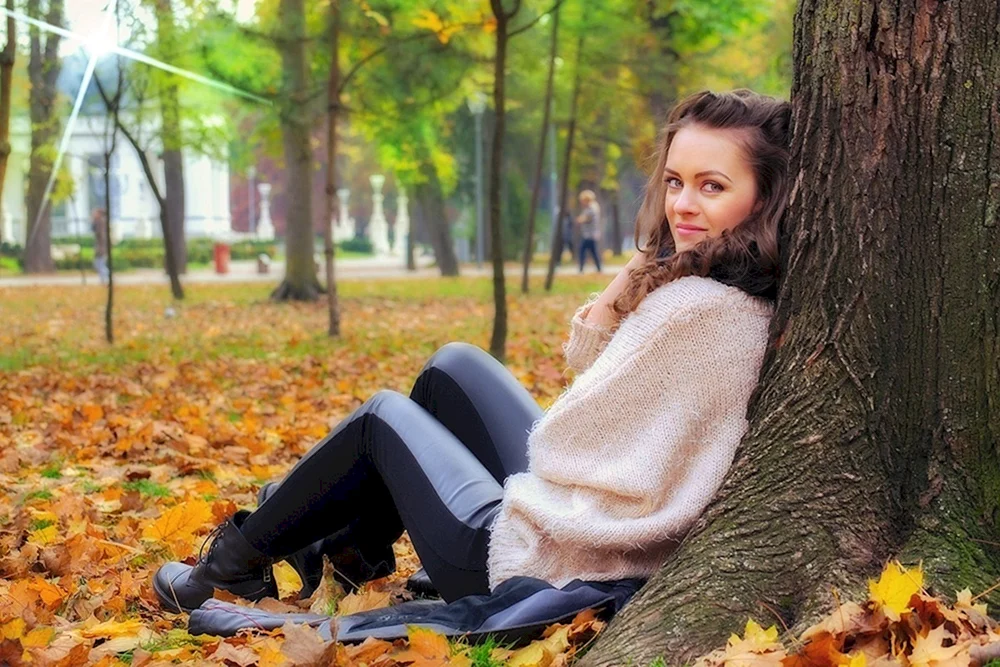 Herbst-Mädchen
