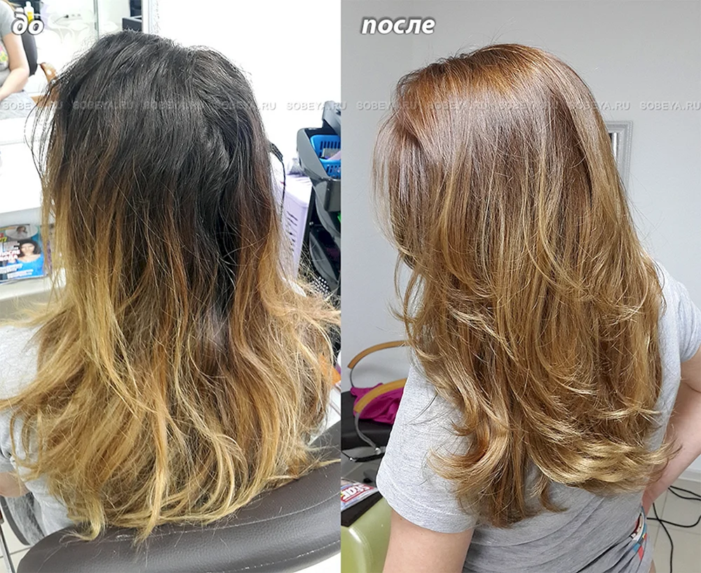 gebleichtes Haar