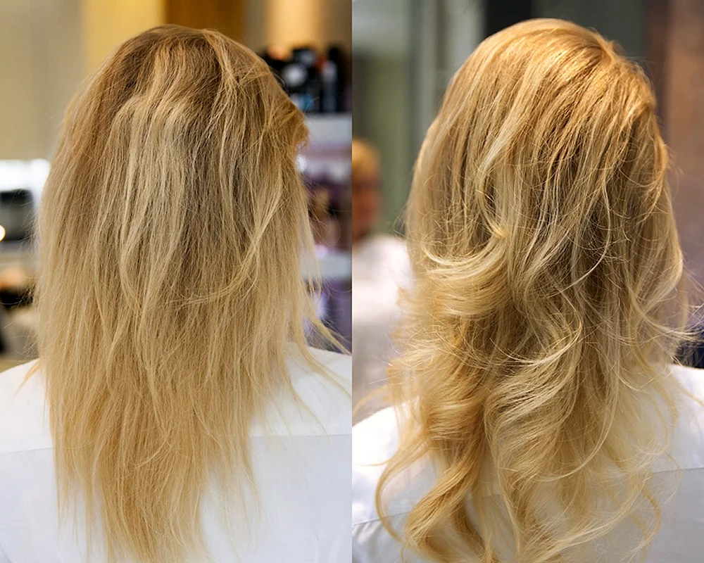 Aufgehelltes poröses Haar
