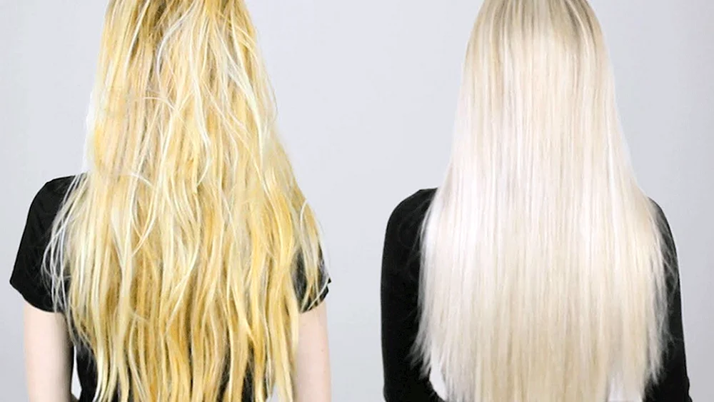 Blond mit gelbem Haar