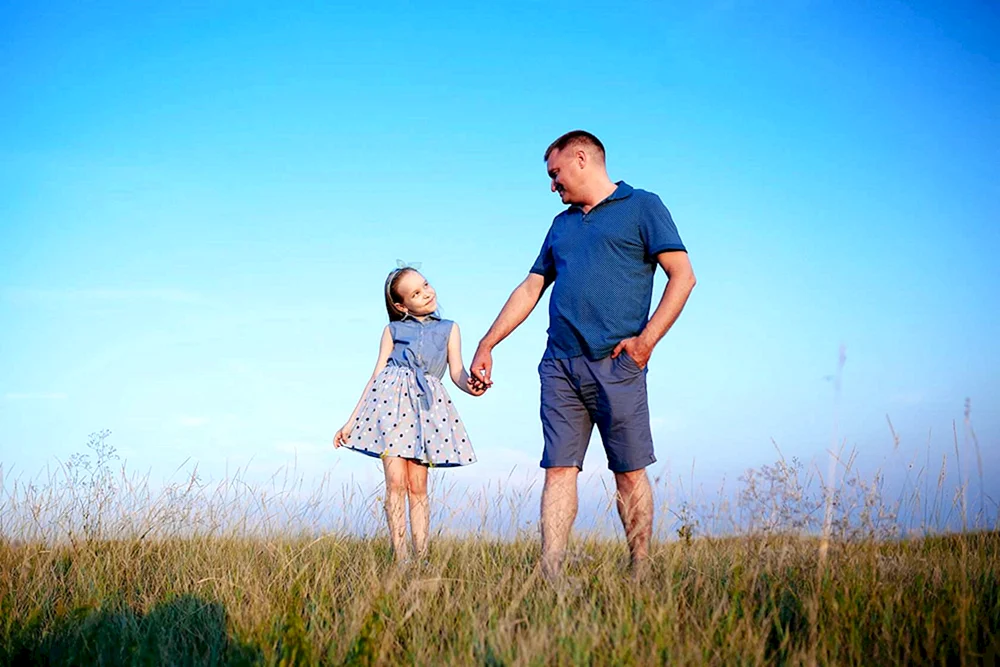 Vater und Tochter