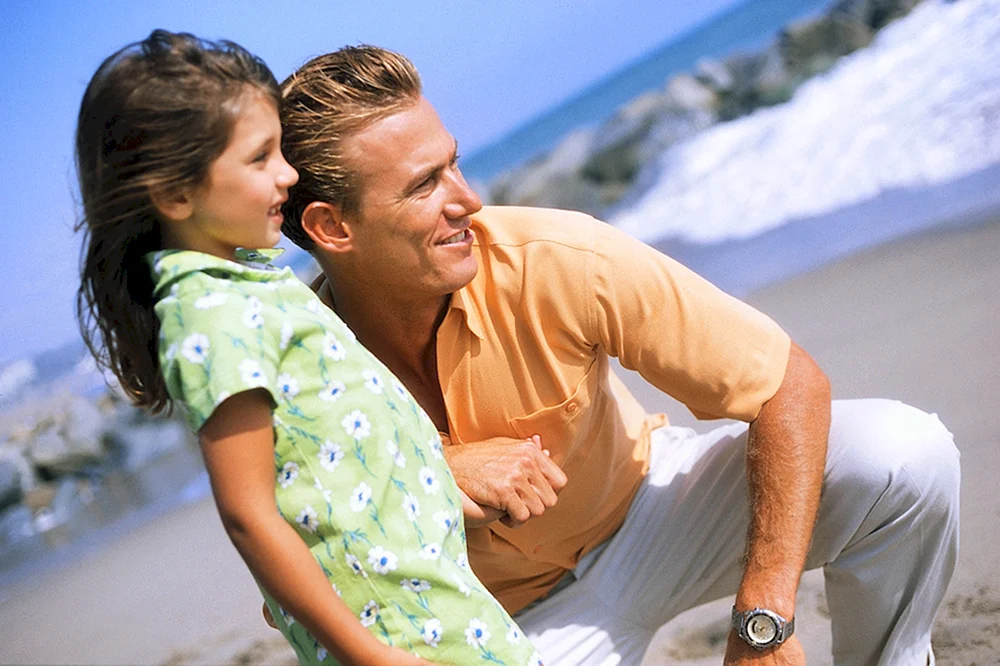Vater mit Prinzessin Tochter