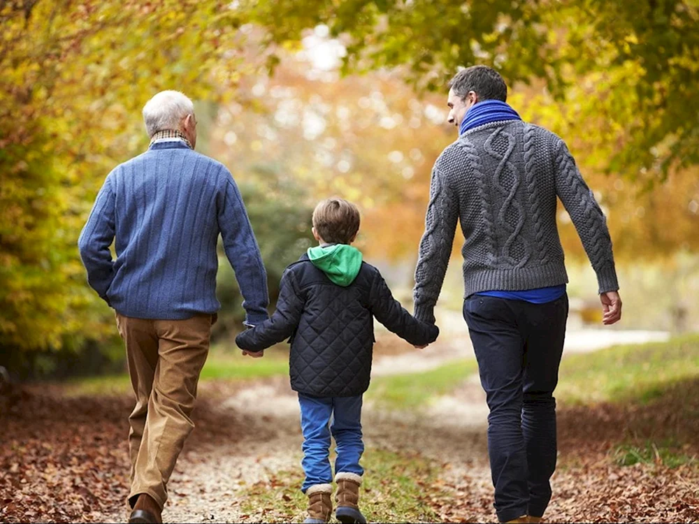 Vater und Sohn.