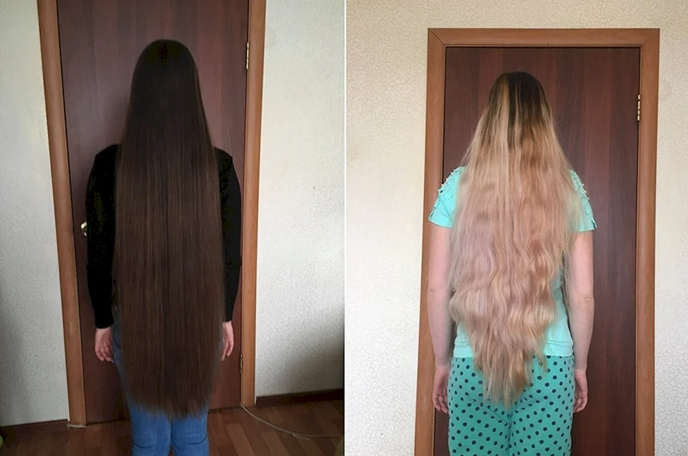 Lange Haarverlängerung
