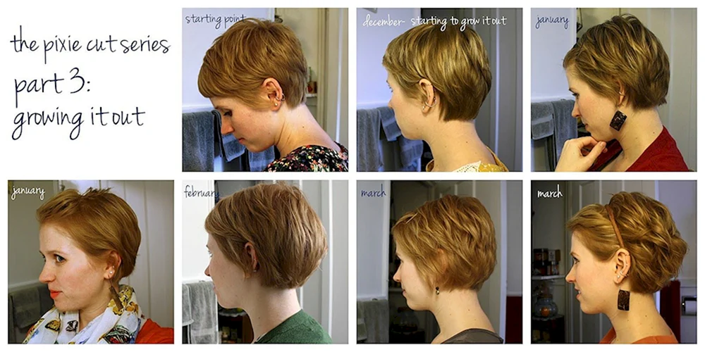 Kurzer gestufter Haarschnitt