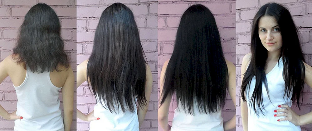 Gewachsene Haare vorher und nachher