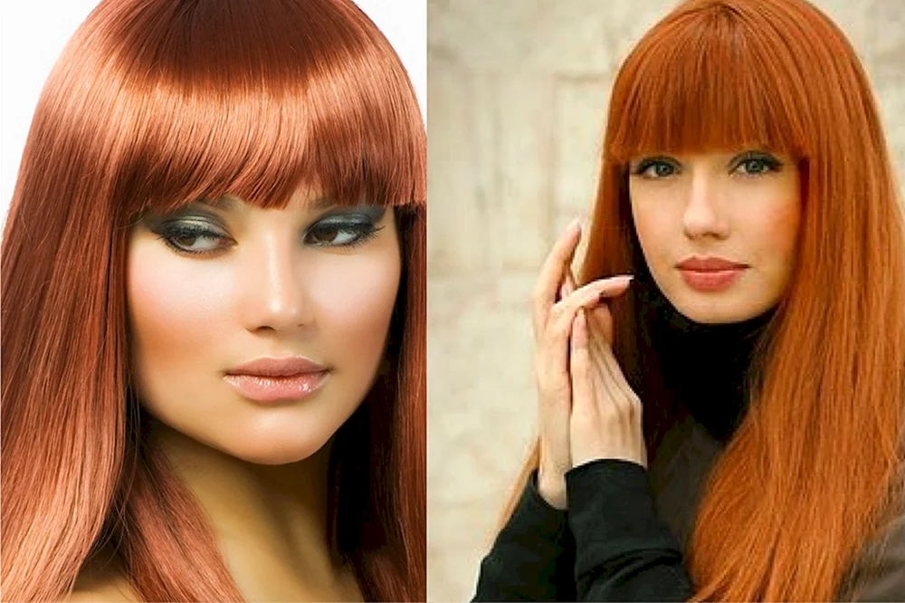 Haarfarben Nuancen der roten Haarfarbe