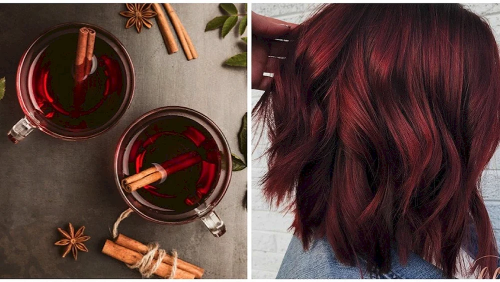 Burgundy Glühwein Haartönung