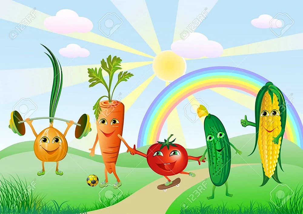 Gemüse für Gemüsegarten für Kindergarten