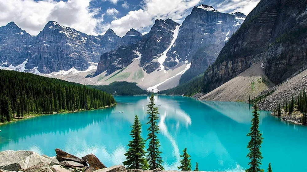 Lake Moraine in Kanada
