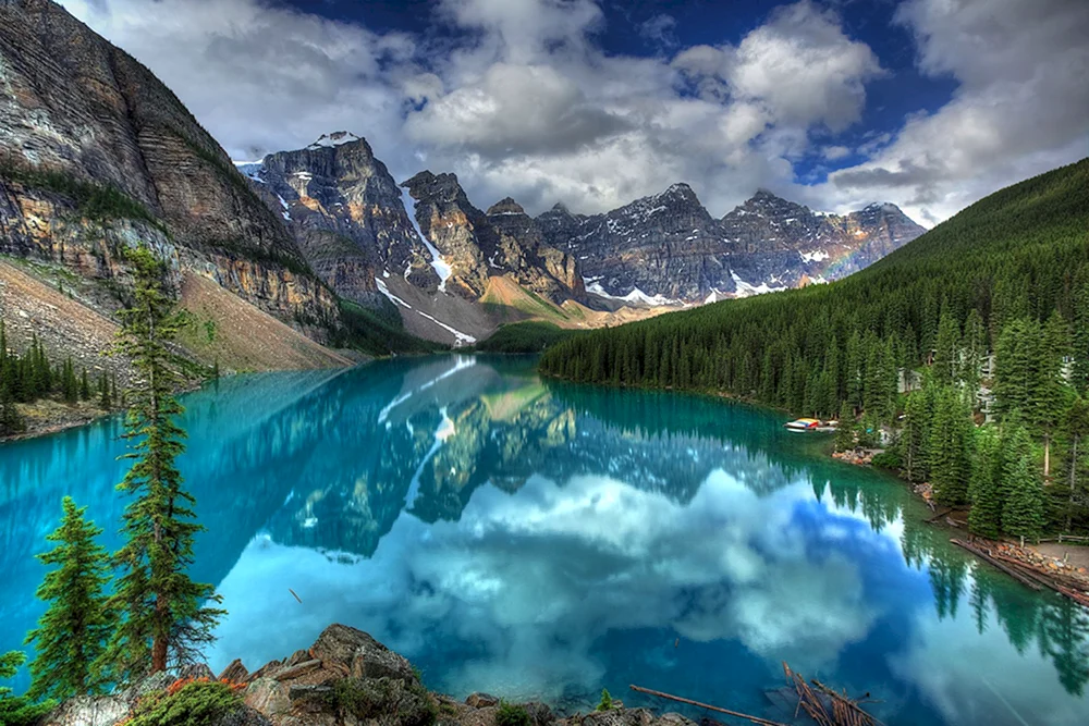 Lake Moraine in Kanada