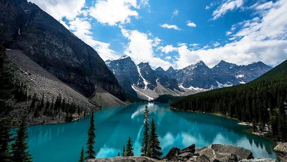 Lake Moraine in Kanada