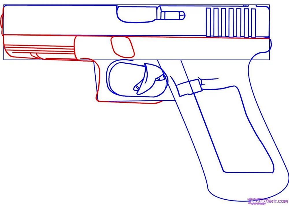 P350 Pistole Zeichnung