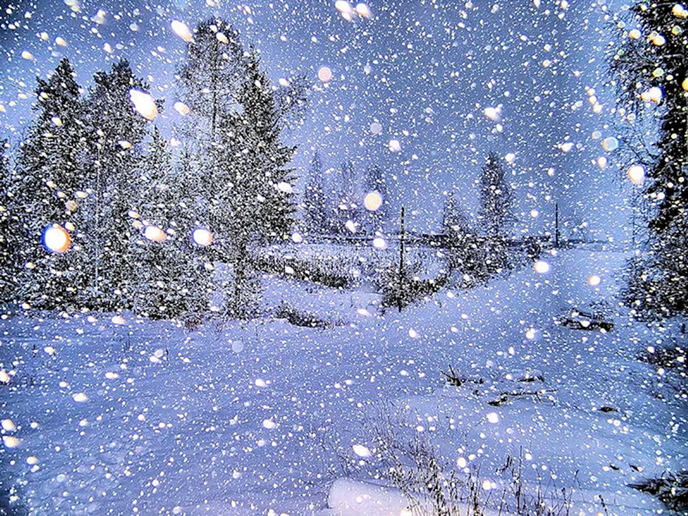 Fallender Schnee