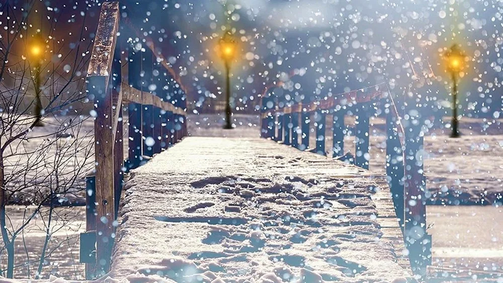Fallender Schnee