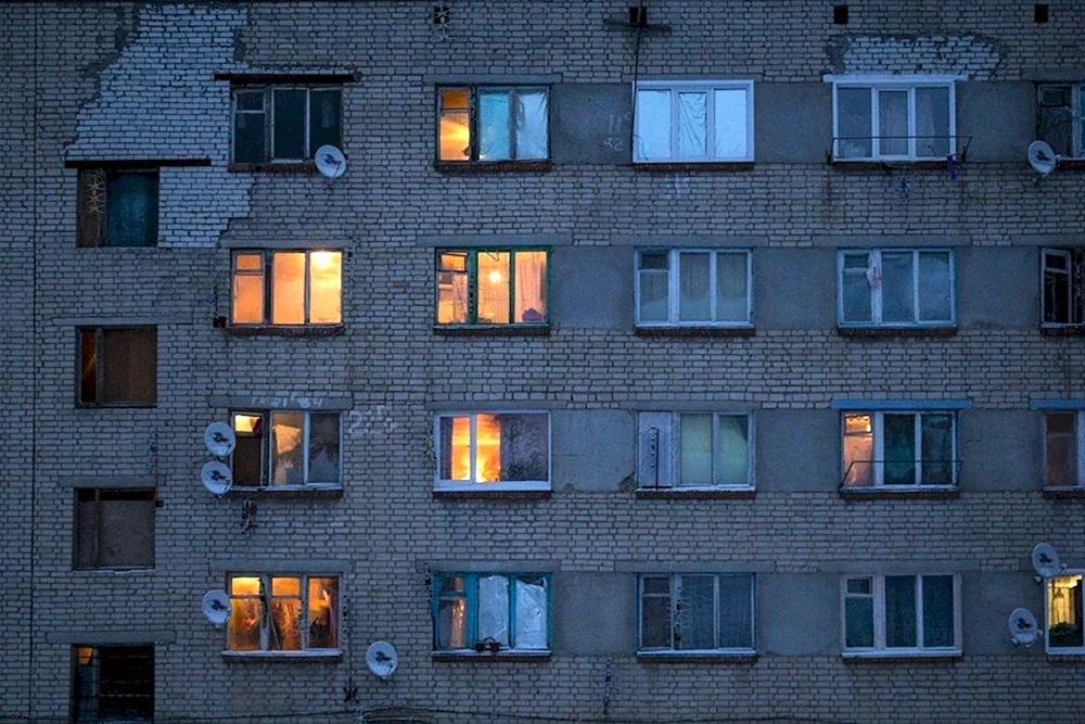 80er Jahre Russland Ästhetik des Hochhauses