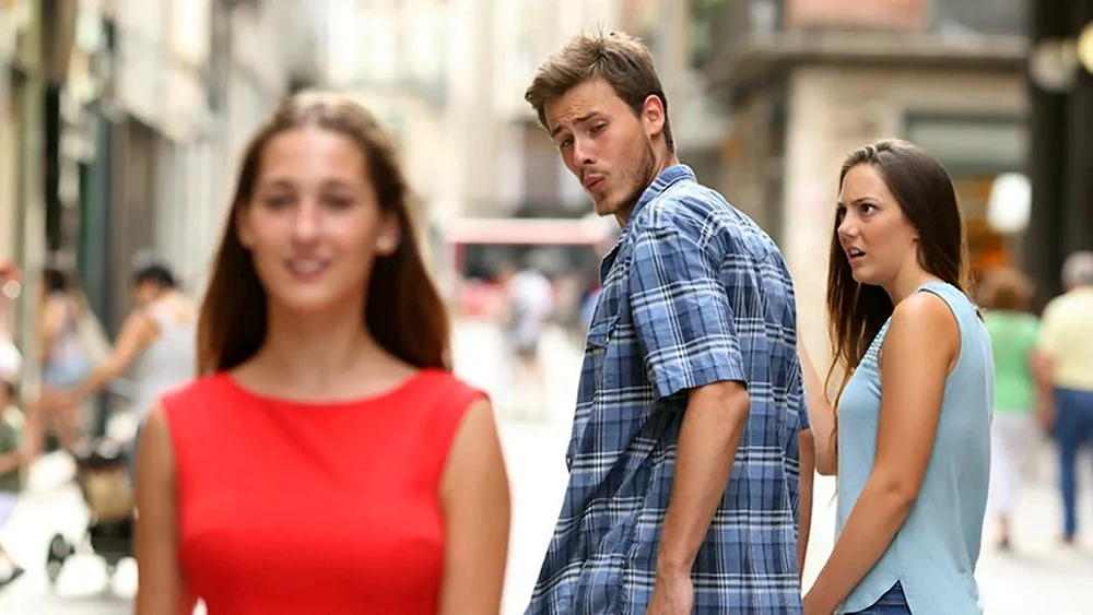Der Kerl dreht sich um