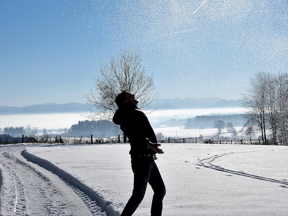 Freund im Winter