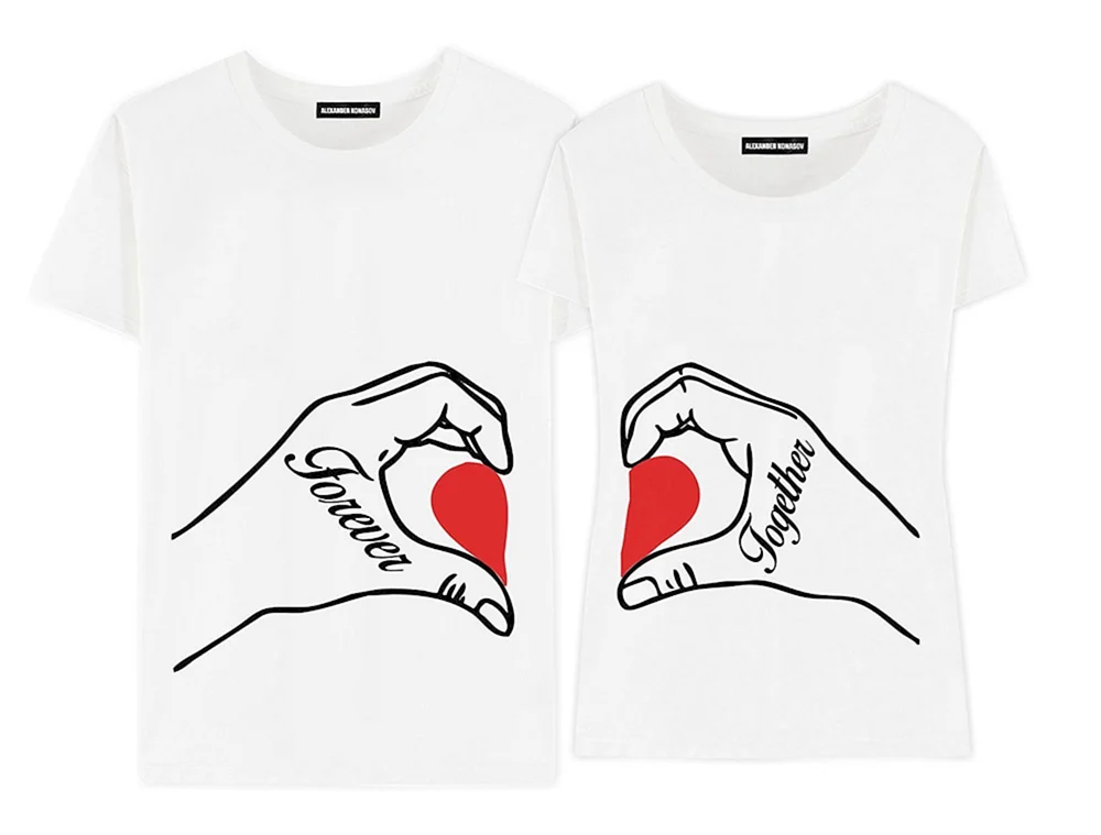 Paar-T-Shirts