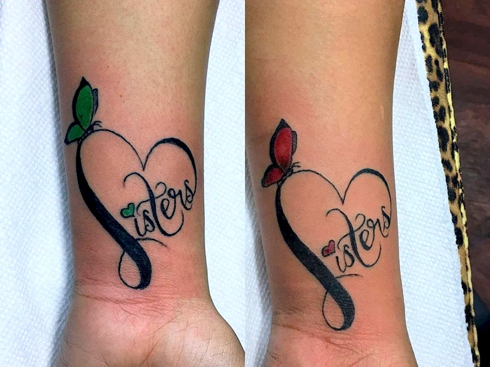 Paar-Tattoos für Freunde