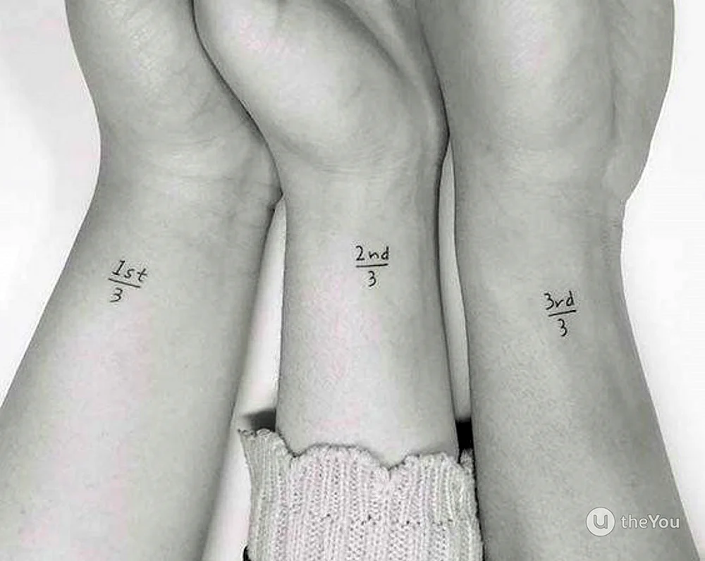 Paar-Tattoos. Kleine Tattoos für Freunde