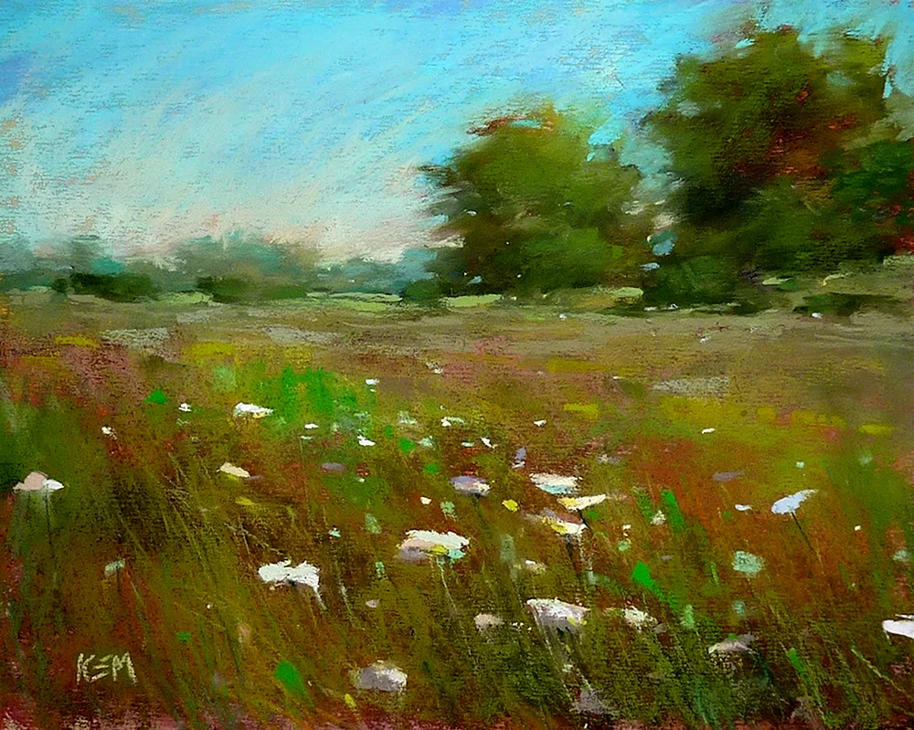 Pastell-Landschaftsmalerei